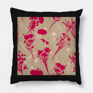 Florals in Magentaverse Pillow