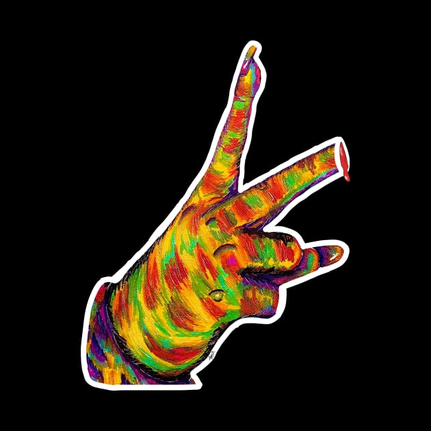 Trippy peace sign by Valcor’s Merch