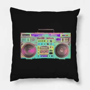 Aqua Holo Boombox Pillow