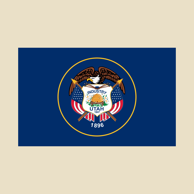 Classic Utah State Flag by MrFranklin