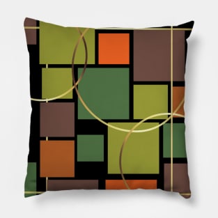 Strong Square Greeny Patterns Pillow