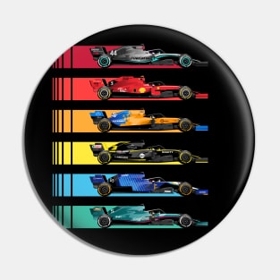 Formula Racing Cars Pin