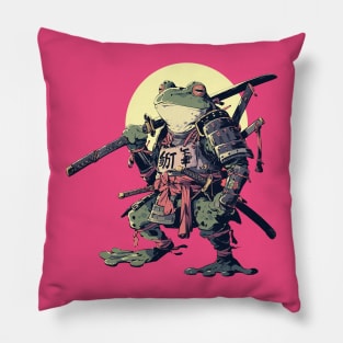 samurai frog Pillow