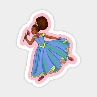 Black Princess Girl Design Magnet