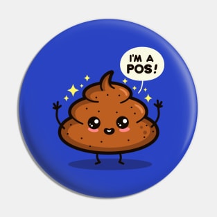 Funny Kawaii Poop Internet Slang Pin