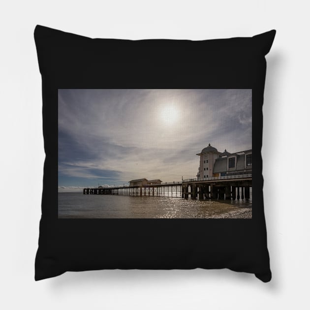 Penarth Pier Pavilion, Penarth, Wales Pillow by dasantillo