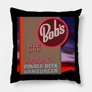 Bob's sign with background Pillow