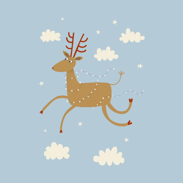 Flying Reindeer by NicSquirrell