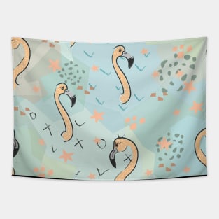 Flamingo Pattern Tapestry