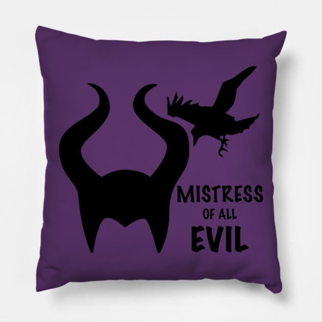 Mistress of All Evil Pillow by duchessofdisneyland