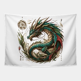 The dragon esmerald Tapestry