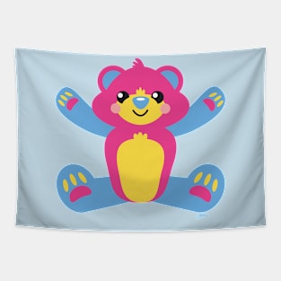 Pansexual Bear Hug Tapestry