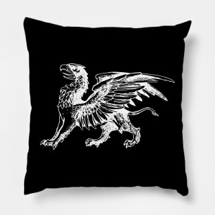 Heraldic Mythical Gryphon Pillow