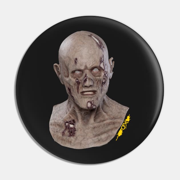 Crusty the Zombie Pin by CFXMasks