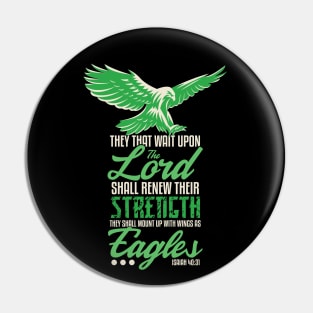 Wings like Eagles Isaiah 40 31 Christian Scripture Pin