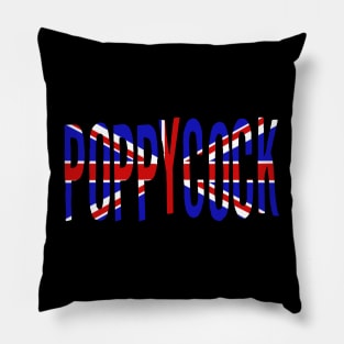 British Slang Series: Poppycock Pillow