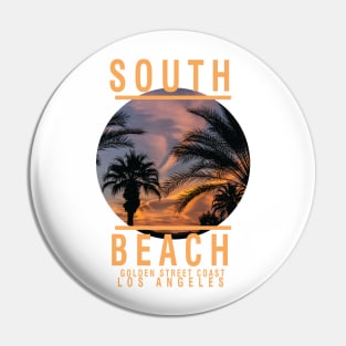 South beach t-shirt Pin