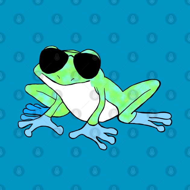 chill tree frog by SunnyAngst