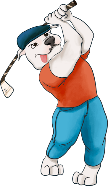 Anyone can love golf Kids T-Shirt by Hameo Art