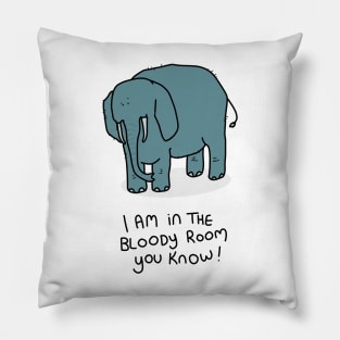 Grumpy Elephant Pillow