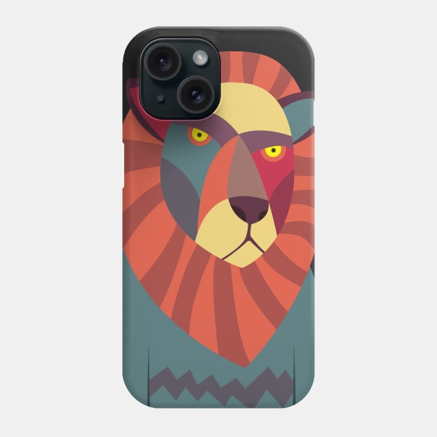 Hipster Lion Phone Case by volkandalyan