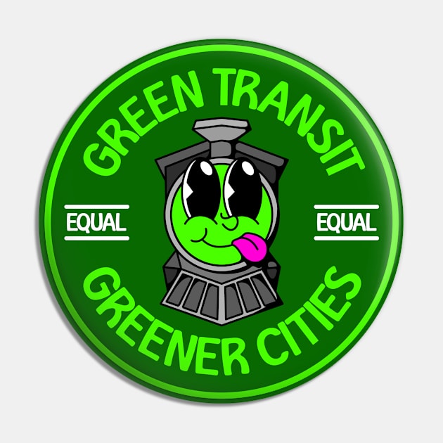 Green Transit Equals Greener Cities - Green Urban Planning Pin by Football from the Left