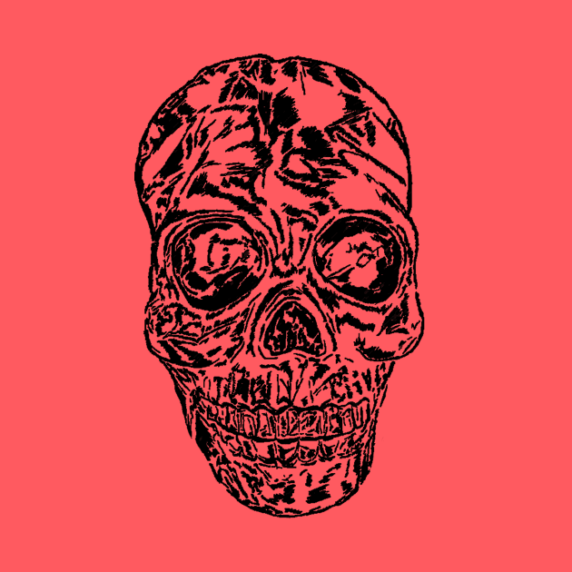 Bigger Black Skull by MMArt