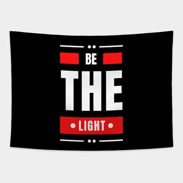 Be The Light | Christian Typography Tapestry by All Things Gospel