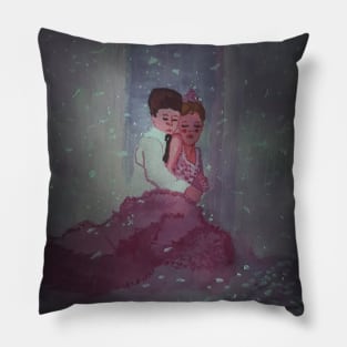 Holly Golighly Watercolor Illustration Pillow