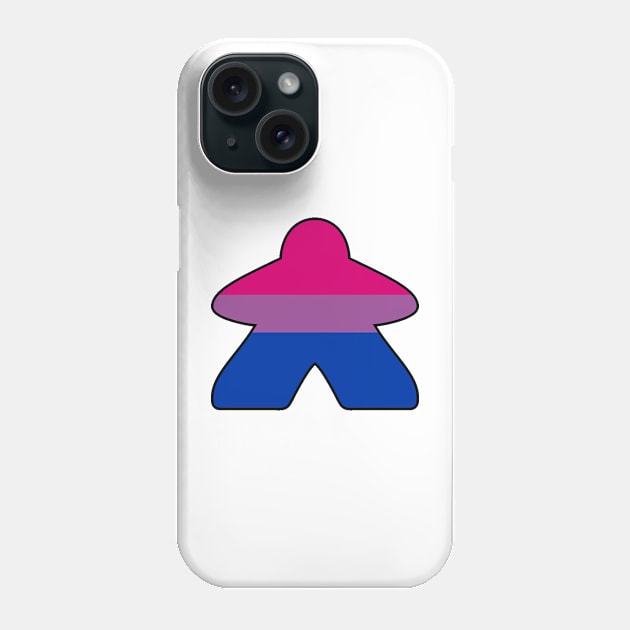 Bisexual Meeple Phone Case by Button Witch