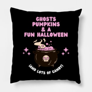 Ghost, Pumpkins and a Fun Halloween Pillow