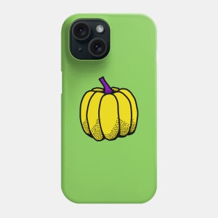 Yellow pumpkin pop art Phone Case