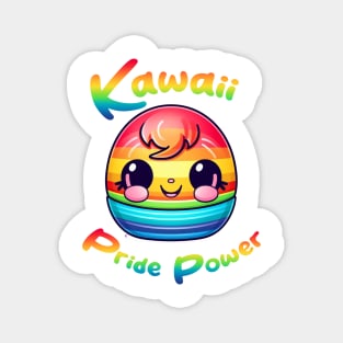 Kawaii Pride Power Rainbow Version Magnet