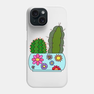 Cute Cactus Design #116: Cacti Arrangement In Floral Pot Phone Case