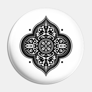 Floral Medallion Pin