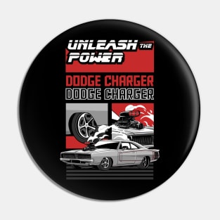 Retro Charger SRT Car Pin