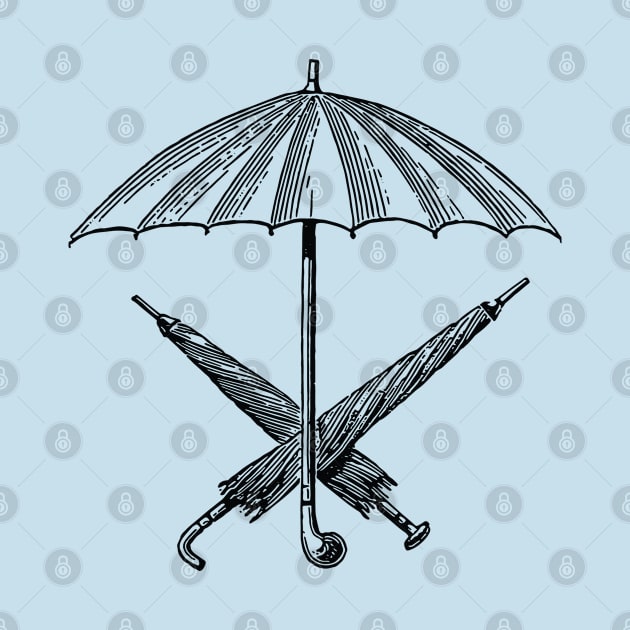 Umbrellas Vintage Vibes by penandinkdesign@hotmail.com