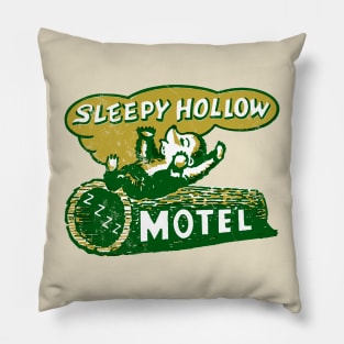 Retro Vintage Sleepy Hollow Motel Pillow