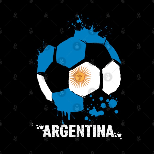 Argentina World Cup Qatar 2022, Funny Argentinian Soccer Argentinian Flag Soccer Team 2022 by Printofi.com