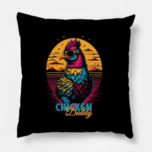 Chicken Daddy Colorful Pillow