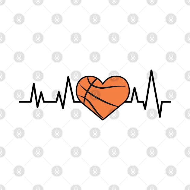 Heartbeat Pulse - Basketball by DesignWood-Sport