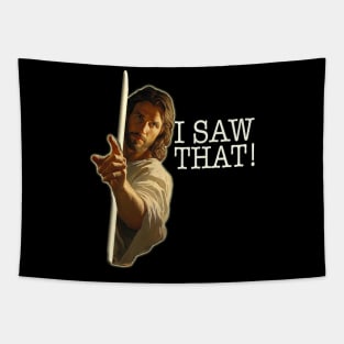 Jesus Meme, Jesus See's Everything - I Saw That! Funny Humour Tapestry