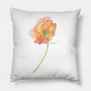 Orange Rose Pillow