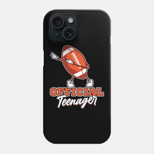 Official Teenager 13th Birthday Dabbing football Phone Case