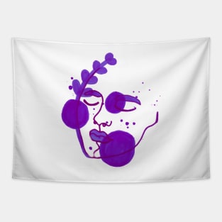 Purple Face Tapestry