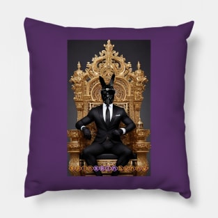 SpinSpinBunny Throne Pillow