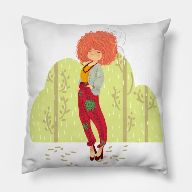 the brave Pillow by Fatemeh.art