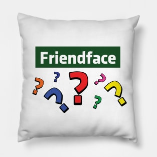 Friendface Question Marks Pillow