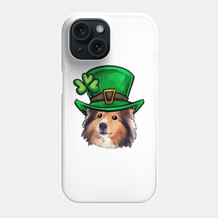 St Patricks Day Shetland Sheepdog Phone Case