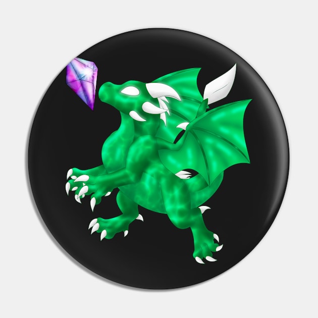 GemBabs: Elemental Dragon (Earth) Pin by spyroid101